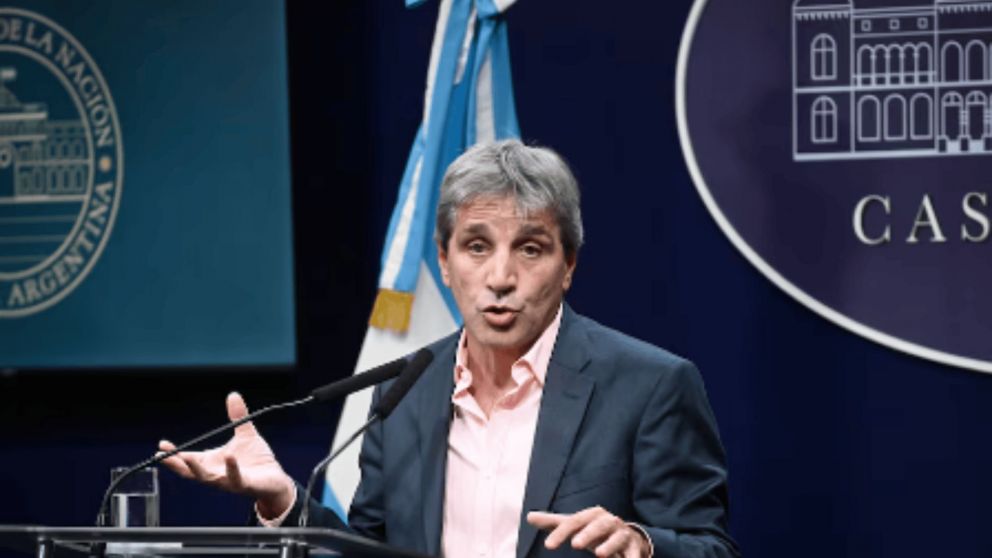 El anuncio de Luis Caputo.