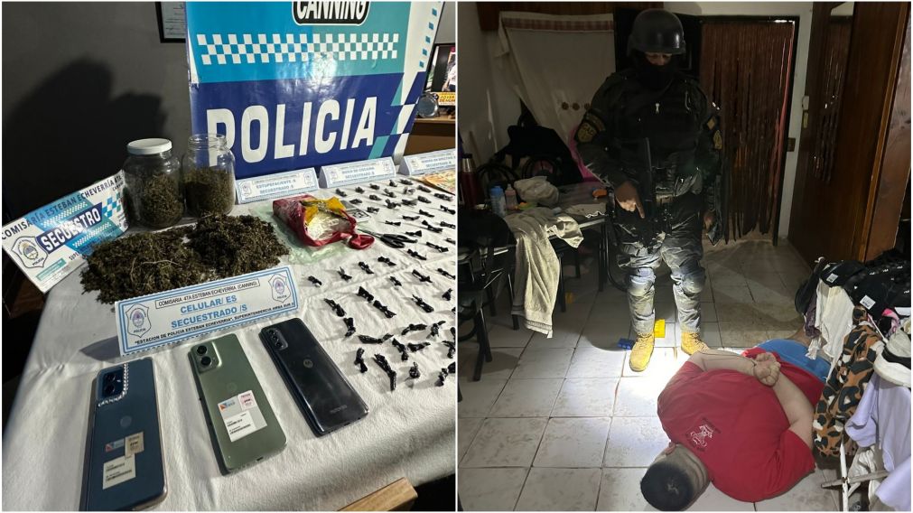 El principal acusado fue apresado en el interior de una vivienda allanada.