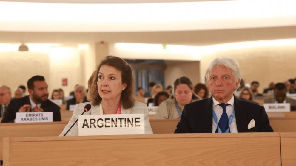 Diana Mondino transmitió en Naciones Unidas la "preocupación por la grave crisis estructural de derechos humanos que atraviesa Venezuela"