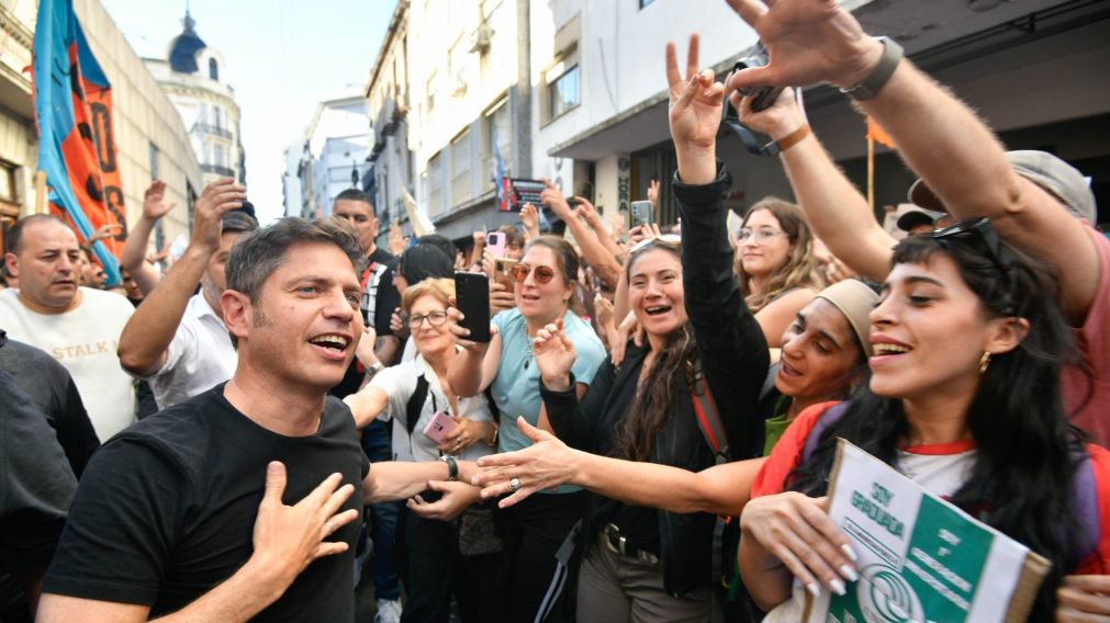 Axel Kicillof dir� presente en la marcha de jubilados de este mi�rcoles.
