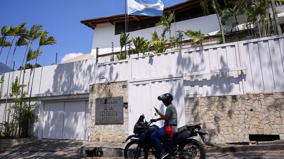 La embajada argentina en Venezuela.