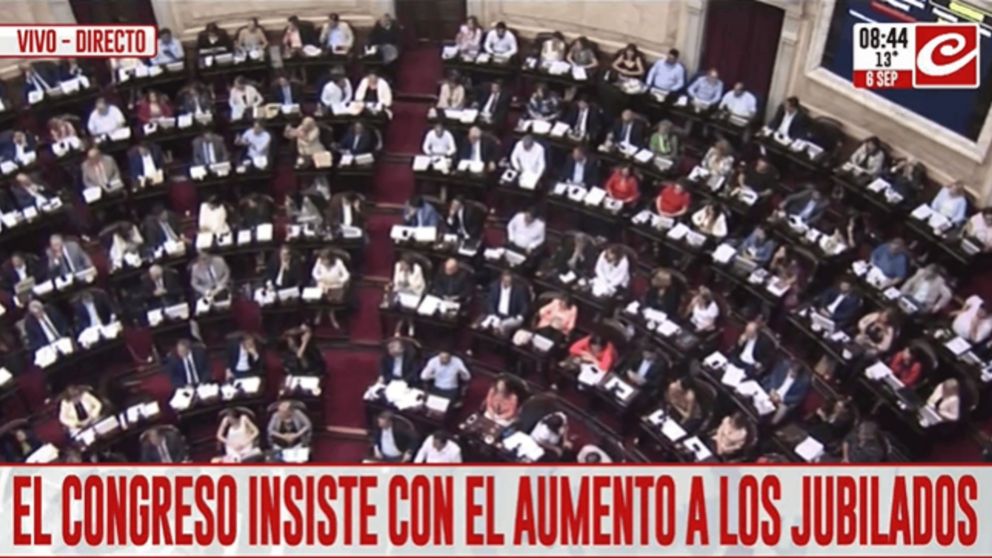 Atenci�n jubilados: el Congreso insistir� con la reforma que permita el aumento en los haberes.