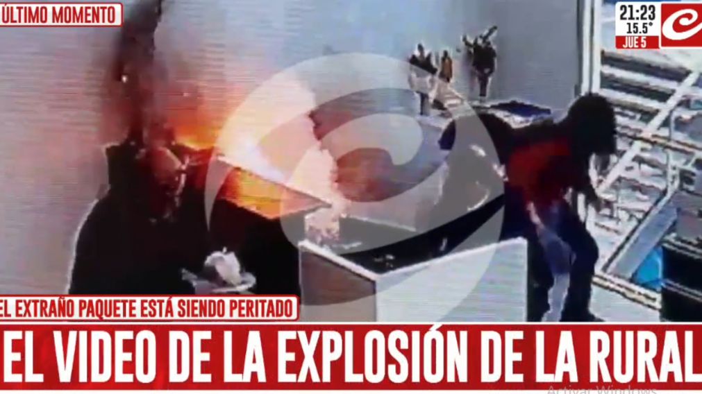 El momento de la explosión.