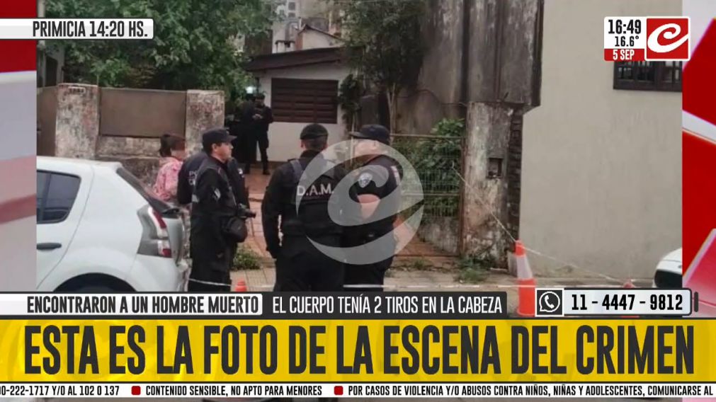 Misterio en Misiones: esta es la foto de la escena del crimen