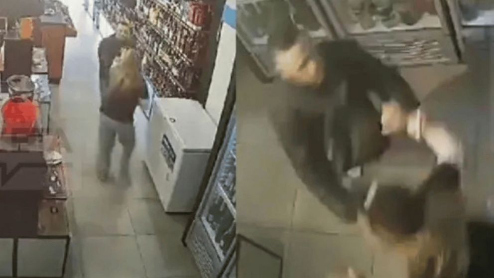 El intento de abuso sexual quedó grabado por las cámaras de seguridad.