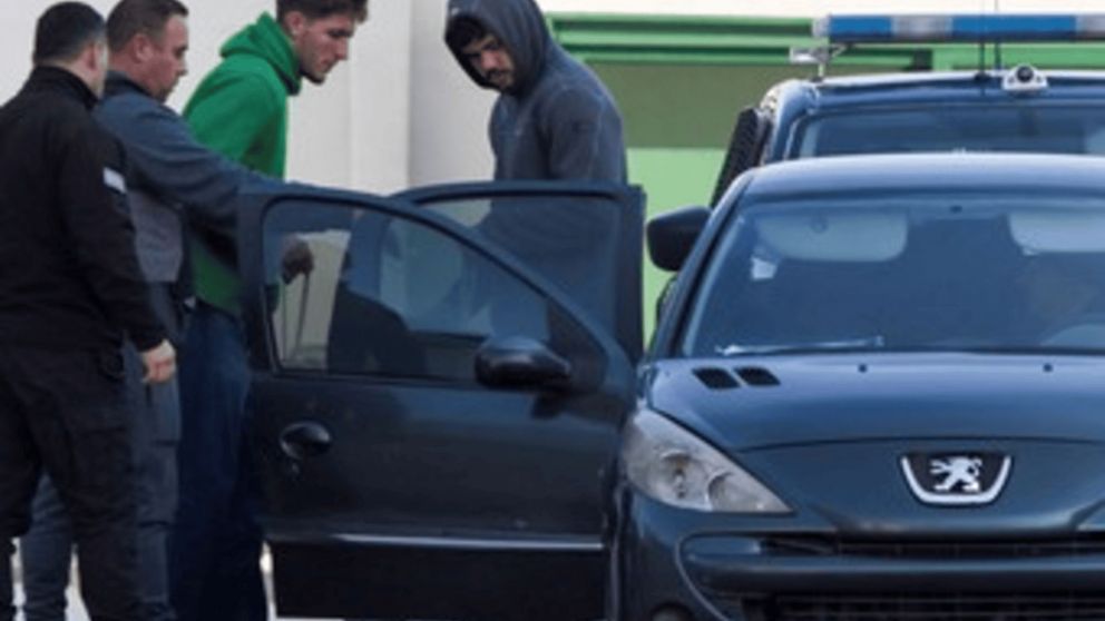 Los rugbiers franceses cuando dejaron Mendoza.