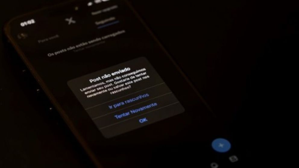 Este es el mensaje que encuentran los usuarios de Twitter en Brasil (X).