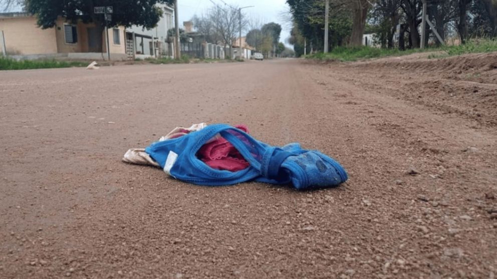 Una de las bombachas encontradas (Gentileza La Voz).