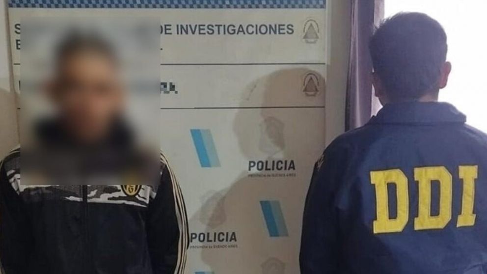 Este es el sujeto que finalizó aprehendido por los investigadores policiales.