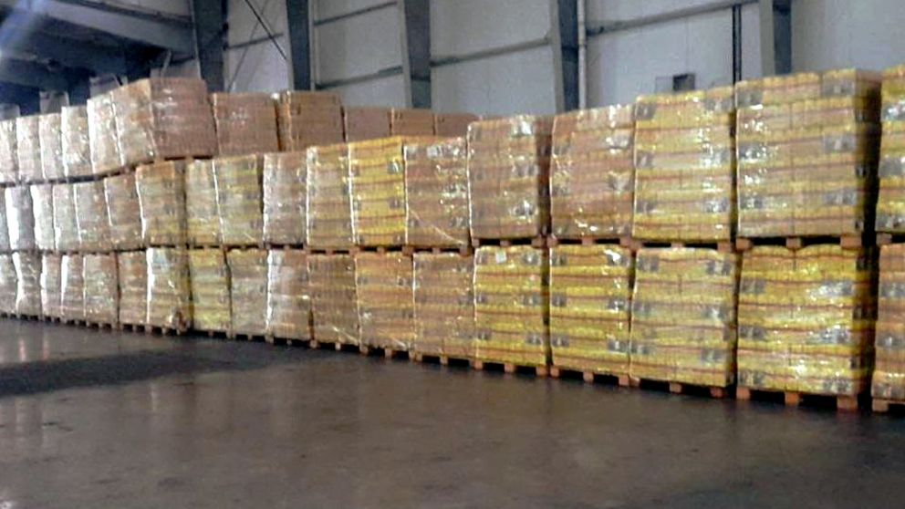 Los alimentos están retenidos en galpones de Capital Humano.