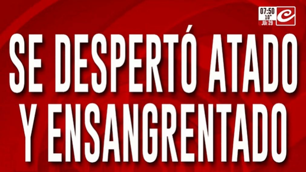Viuda negra al ataque: se despertó atado, ensangrentado y con el departamento vacío