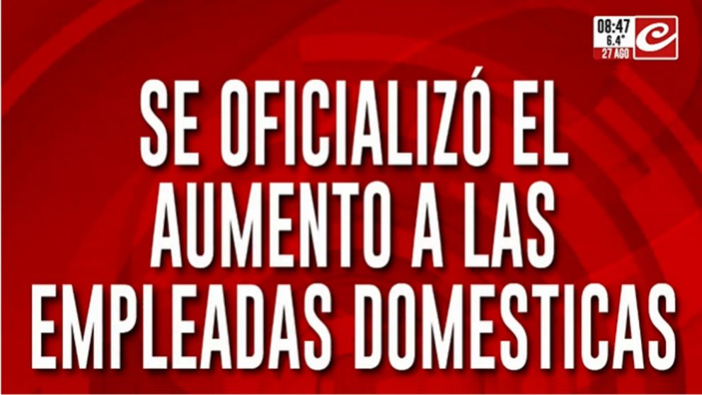 Aumento confirmado: ¿cuánto cobrarán las empleadas domésticas a partir de ahora?