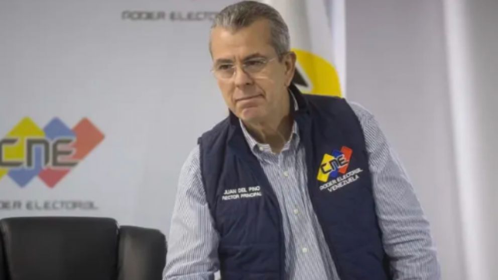 Juan Carlos Delpino Boscán, rector principal del CNE venezolano.