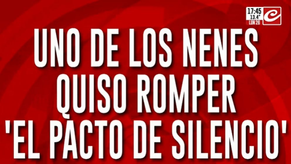 Caso Loan: uno de los nenes quiso romper el "pacto de silencio" y lo callaron