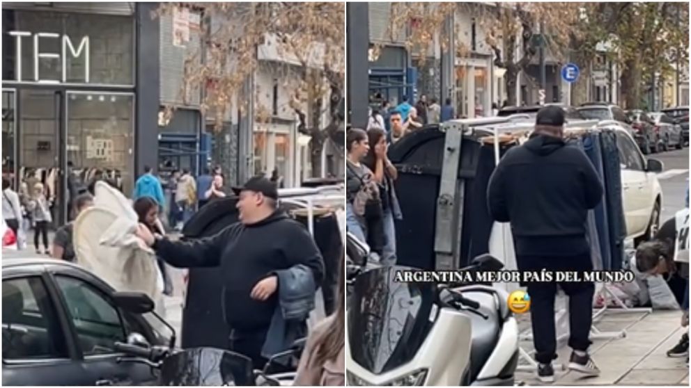 El llamativo probador de ropa que es furor en Flores, ciudad de Buenos Aires.