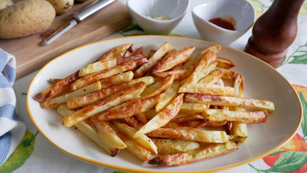 Las papas fritas sin aceite son una opción tentadora e imperdible.