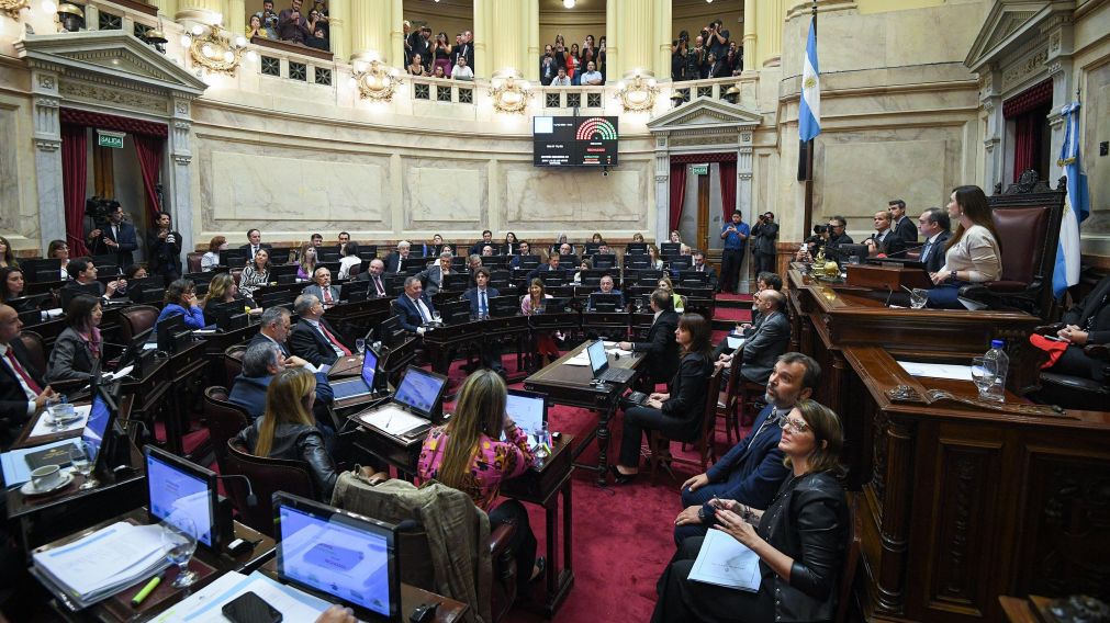 La votaci�n tuvo una mayor�a aplastante en favor del proyecto (Gentileza Senado de la Naci�n).