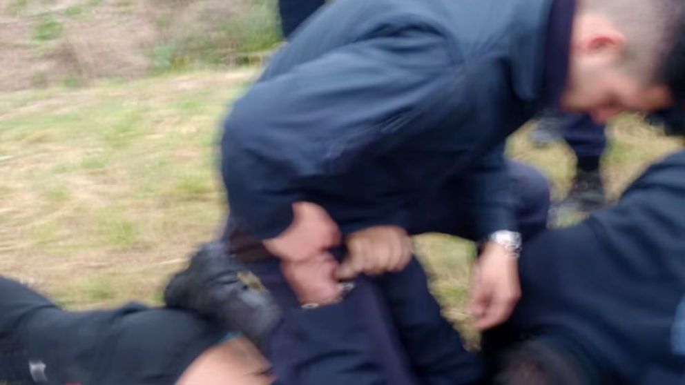 Así atraparon a uno de los detenidos.