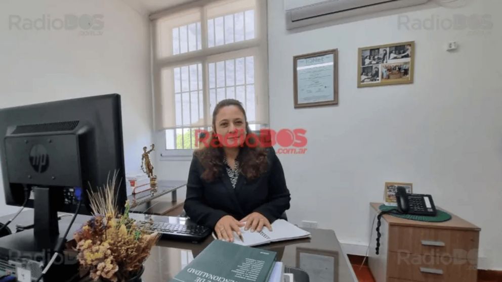 La jueza federal Cristina Pozzer Penso en su despacho de Goya.