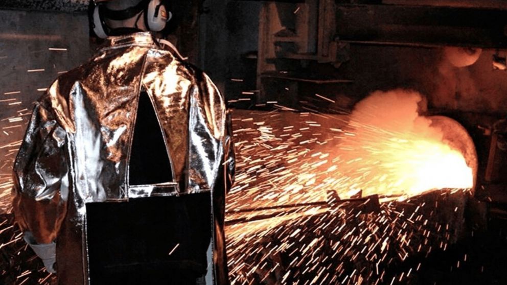 La industria metalúrgica registró en julio último una nueva caída en términos interanuales (Imagen ilustrativa)