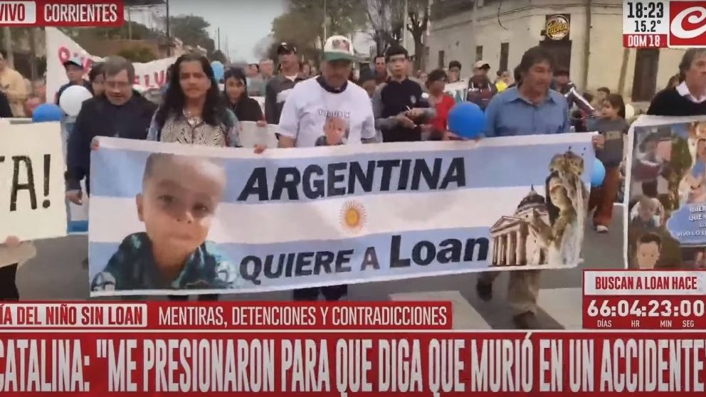 En el Día del Niño, la familia de Loan Peña realiza una marcha para exigir por su aparición.