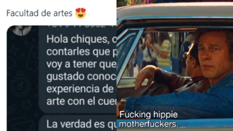 Una chica public� en X el mensaje que envi� al grupo su compa�era al despedirse y los comentarios estallaron (Imagen captura).