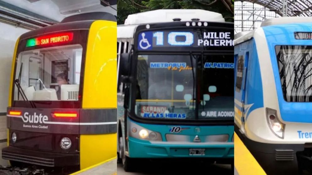 Paro de trenes, subtes y colectivos: cómo funcionará el servicio esta semana.