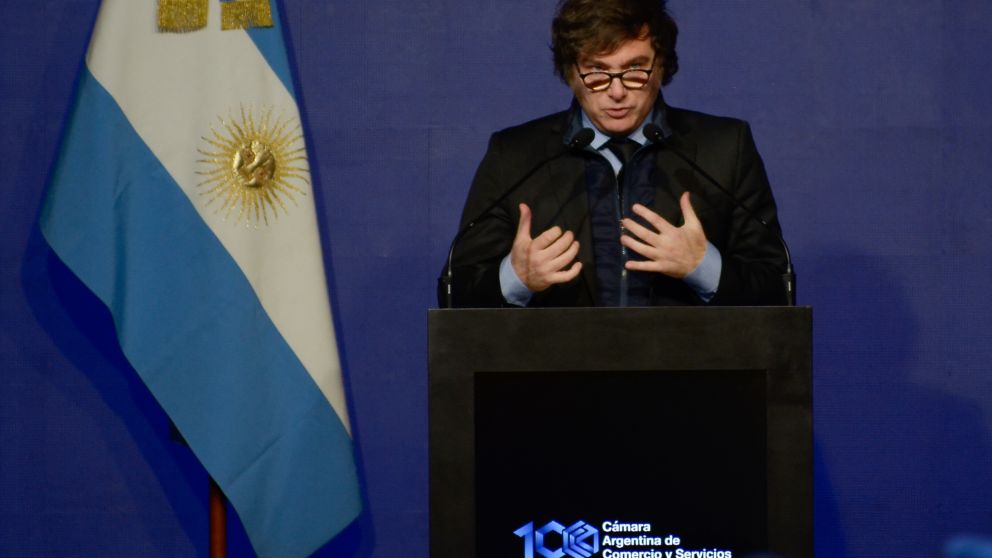 Javier Milei en el Consejo de las Américas y un mensaje al empresariado: "Vamos, inviertan" (Foto: Crónica - Fernando Pérez Ré).