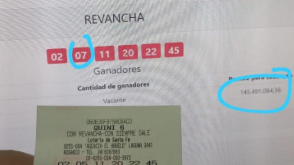 Casi gana 150 millones de pesos en el Quini 6, pero un �capricho� del destino se lo impidi�.