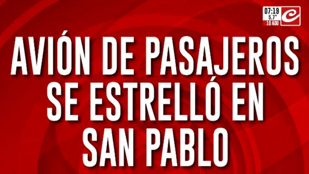 Impactante video: decenas de personas pierden la vida tras estrellarse avión en Brasil