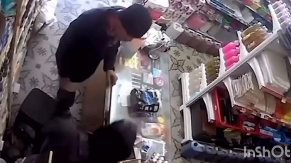 Imagen de la cámara de seguridad en el asalto