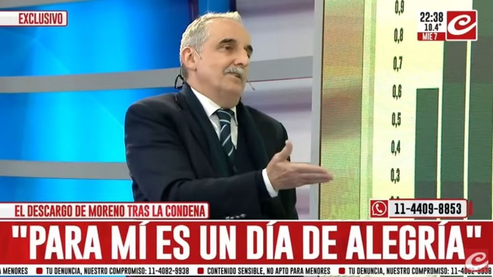 Guillermo Moreno brindó una entrevista exclusiva a Crónica HD (Captura).