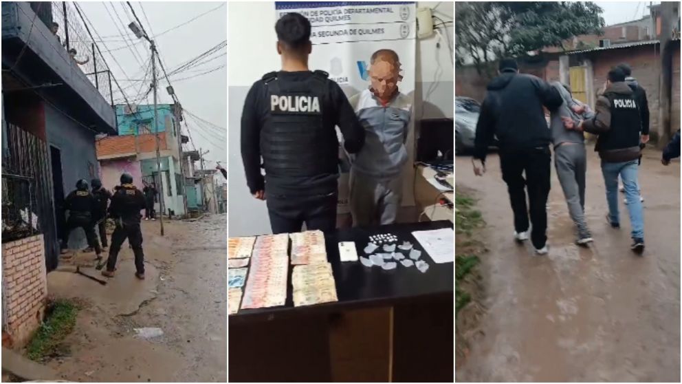 El presunto delincuente fue sorprendido en el interior de su casa.