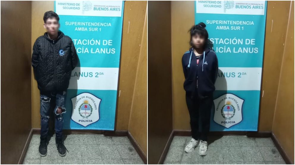 Los delincuentes mayores de edad tienen 21 y 18 años y quedaron tras las rejas.