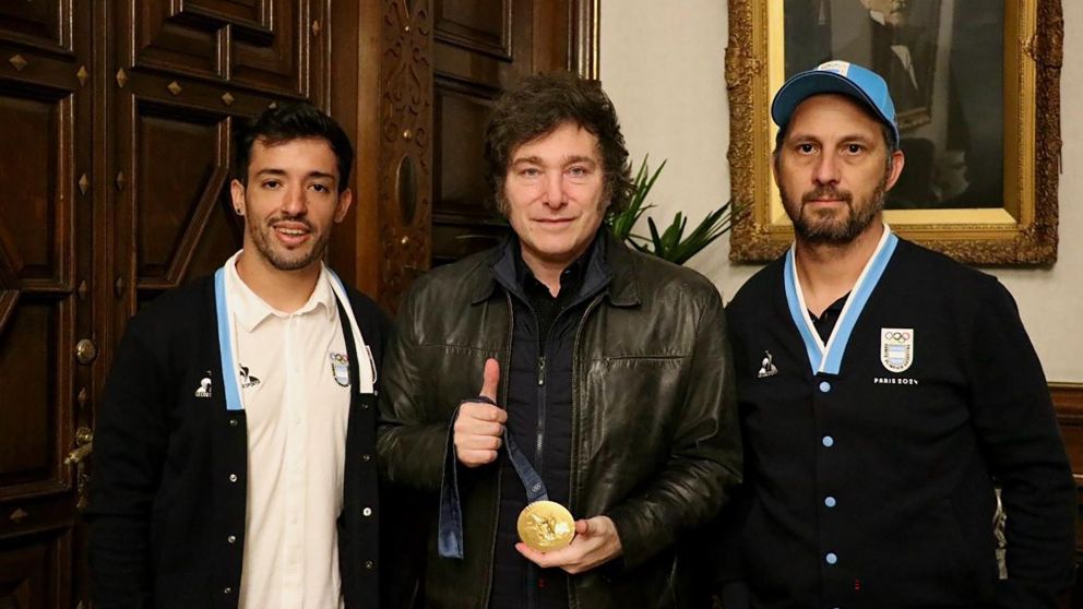 Javier Milei se reunió con Maligno Torres, campeón olímpico de BMX