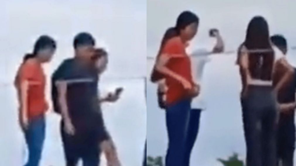 Seg�n testigos, cuando la joven se enganch� con los cables estaba intentando tomar una selfie, pero un video previo al accidente demuestra lo contrario (Captura).