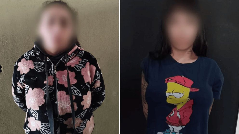 Las dos viudas negras detenidas.