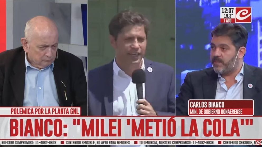 Carlos Bianco dialogó con Chiche Gelblung sobre la decisión de YPF de construir una planta de GNL en Río Negro.