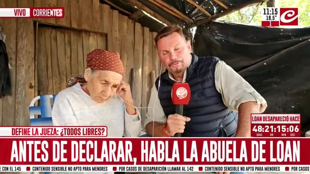 Catalina, la abuela de Loan Peña, habla con Crónica.