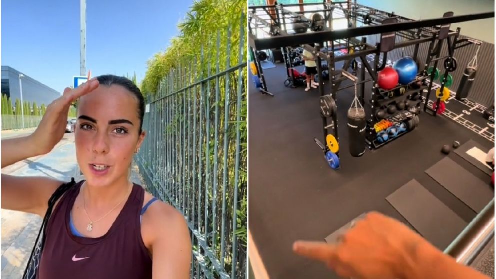 Una joven fue uno de los gimnasios más lujosos de Madrid y algo en las instalaciones sorprendió a todos (Imagen captura vídeo).