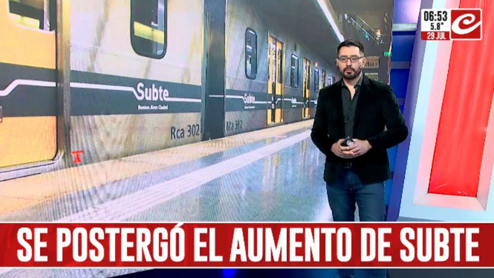 Atención: el aumento en la tarifa de subte se postergó hasta octubre