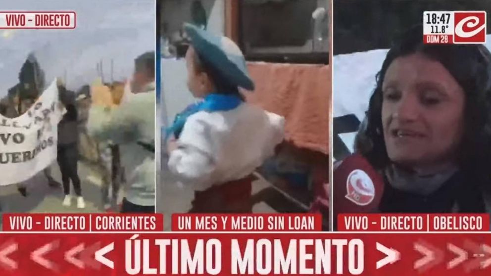 Nueva jornada de marchas para exigir la aparición de Loan Danilo Peña.