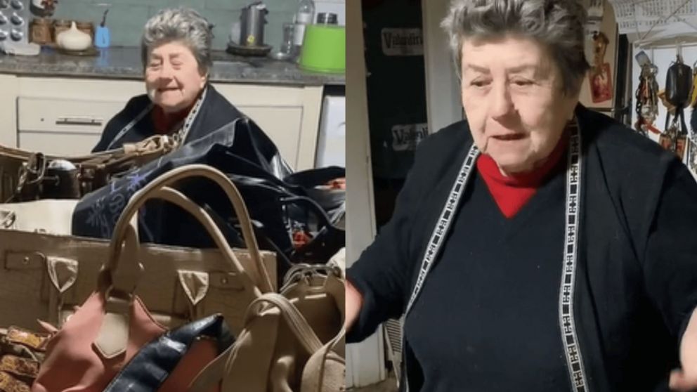 La mujer no lo pens� demasiado y decidi� mostrar todas las carteras bajo su poder (Captura TikTok).