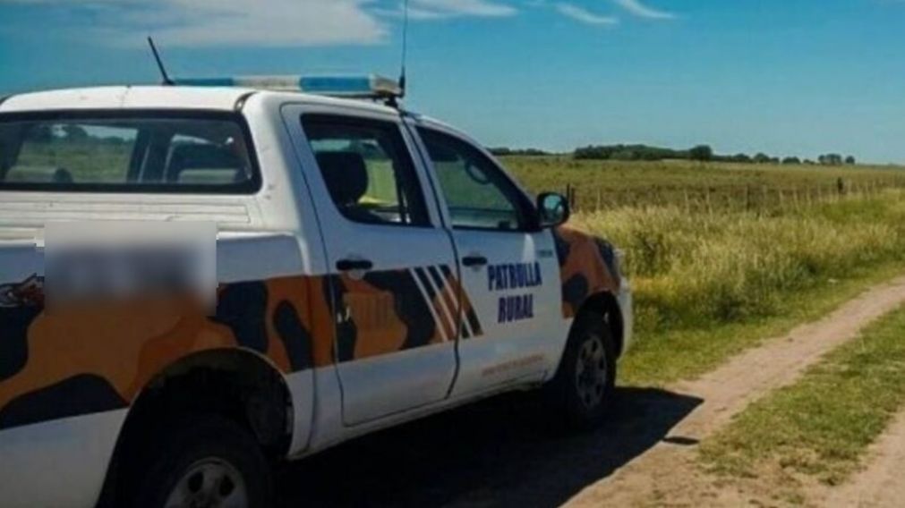 Los integrantes del Comando de Prevención Rural asistieron al lugar del hallazgo.