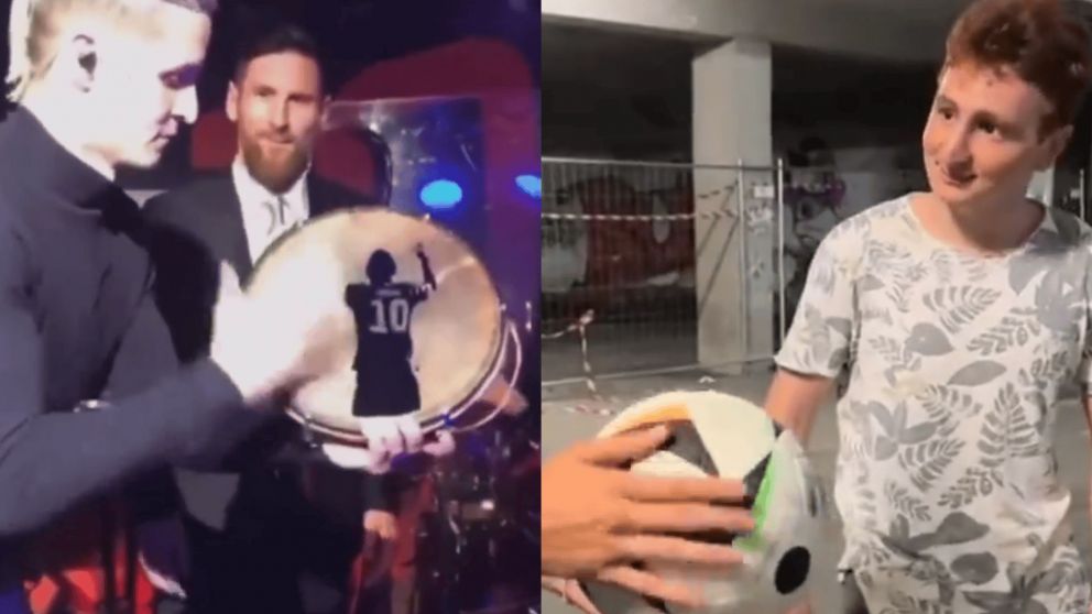 El joven decidió imitar a Messi y el video final la rompe en TikTok (Captura).