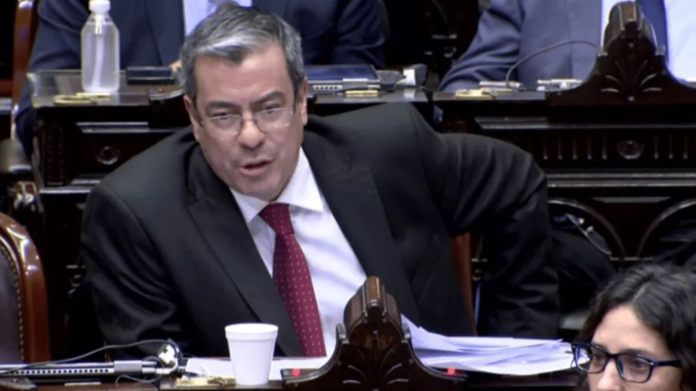 El presidente del bloque de diputados de Unión por la Patria, Germán Martínez (Archivo)