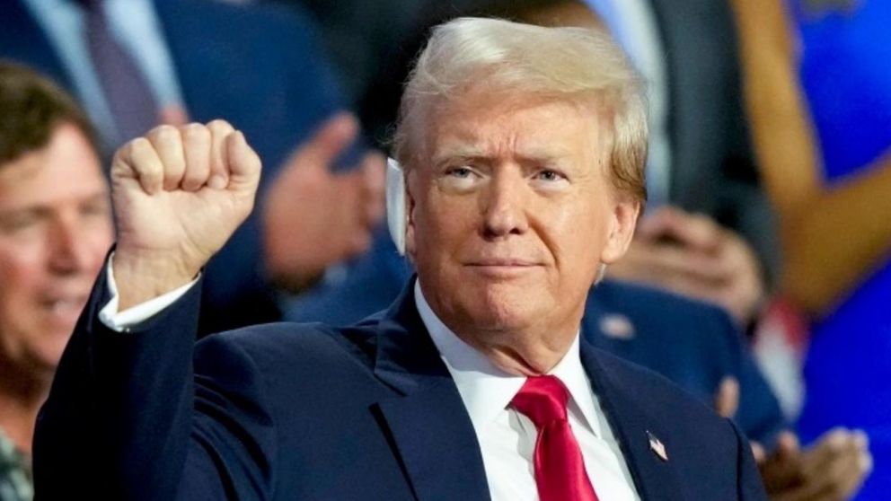 Donald Trump arremetió contra Joe Biden y Kamala Harris.