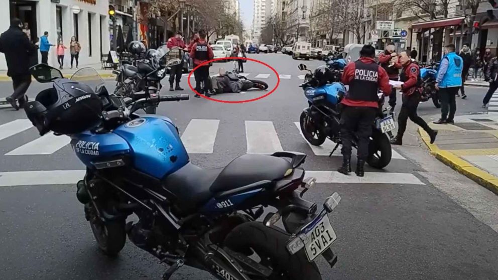 Así cayó motochorro tras robo en Microcentro.