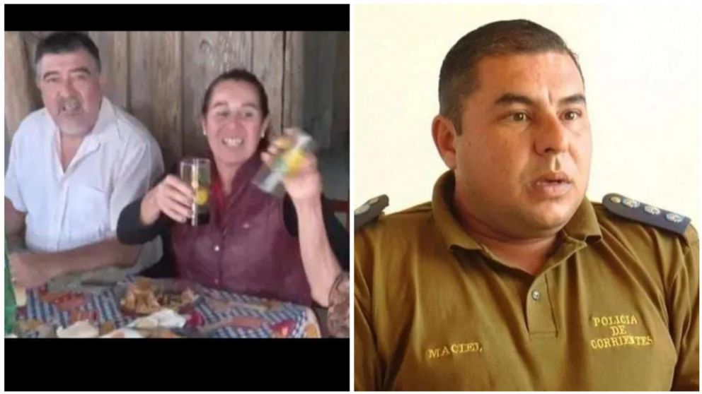 Carlos Pérez y Victoria Caillava. Y el comisario Walter Maciel. Todos detenidos.
