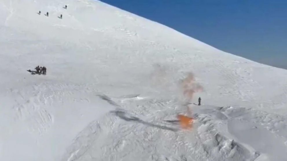 Un montañista argentino murió tras caer desde más de 200 metros (Gentileza Noticias NQN).